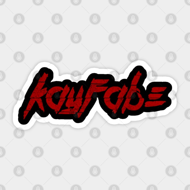 kayfabe (red gritty) (Pro Wrestling) Sticker by wls